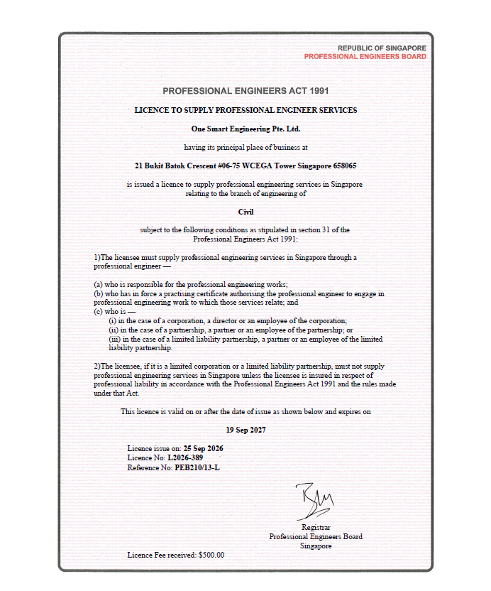 ONE SMART Engineering Pte Ltd.